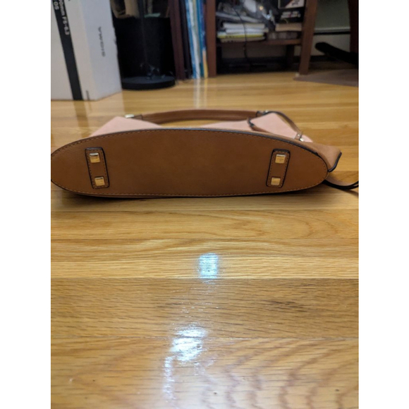 Simply Noelle Colorblock Hobo Bag Pink Tan NWT - Picture 11 of 13